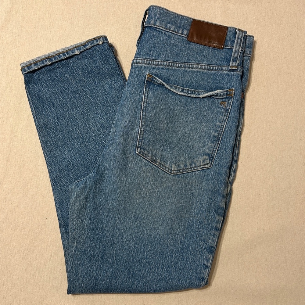 Madewell Straight Leg Blue Jeans